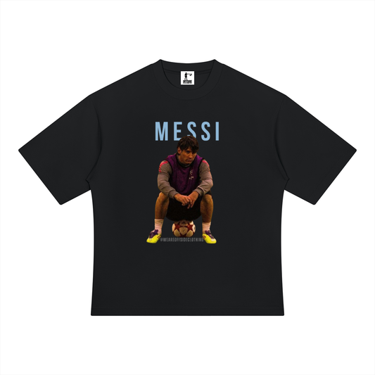 Oversized,Graphic,Football,Messi